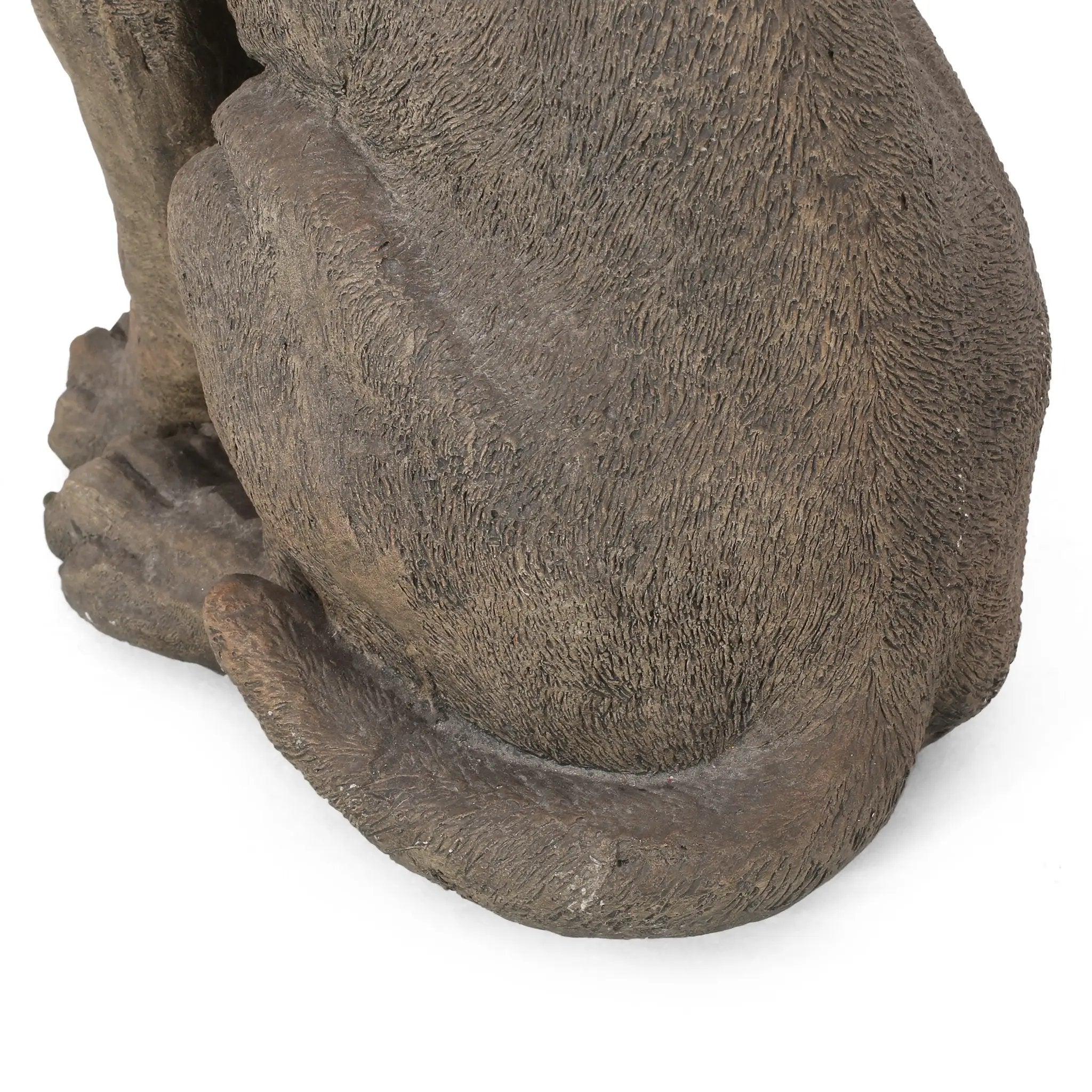 MGO Dog Decor Outdoor Dog Statue - Dark Brown by HouseOfZazla