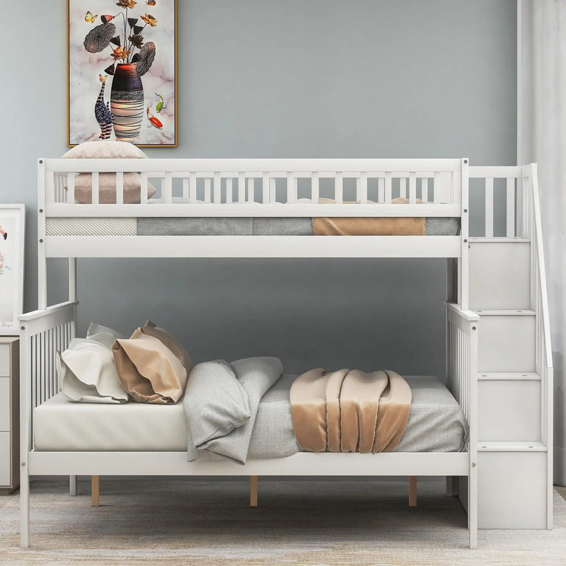 Bunk Bed With Staircase by HouseOfZazla