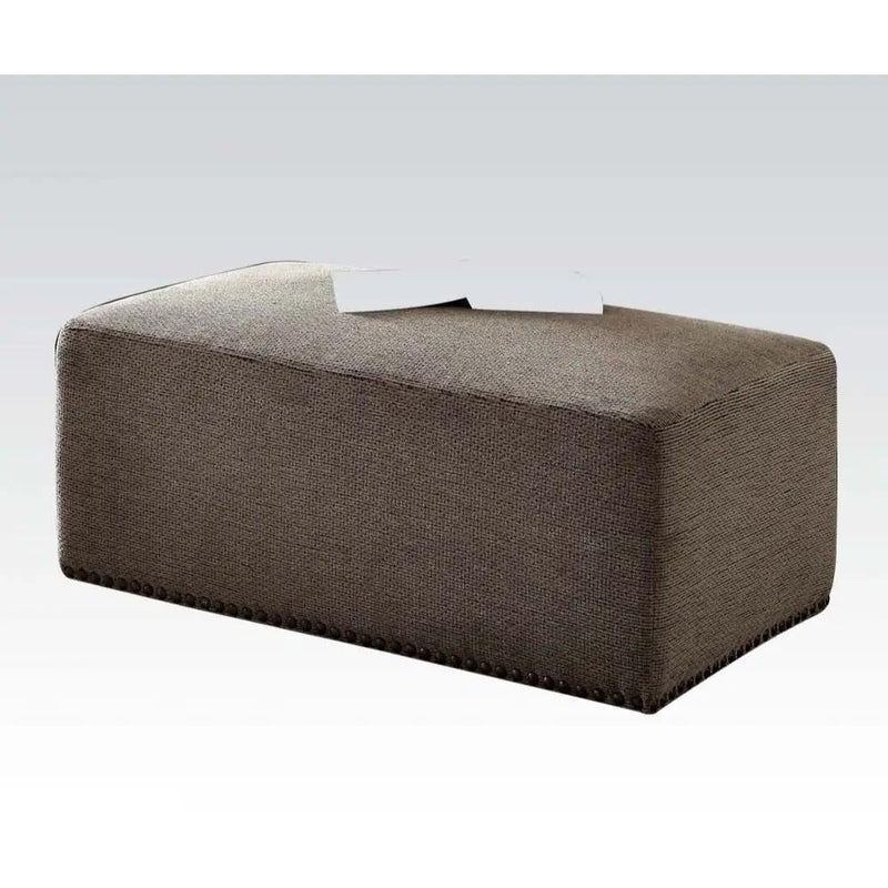 Ushury - Ottoman - Gray Chenille 2-Tone) by Unique Piece Furniture