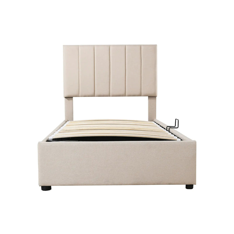 Upholstered Platform Bed With A Hydraulic Storage System by HouseOfZazla