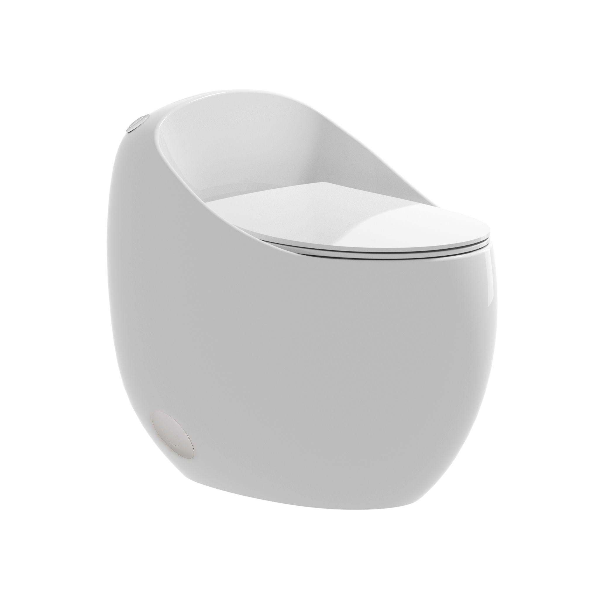 Modern Egg Shape Toilet 1.28 Gpf Single Flush Ceramic by HouseOfZazla