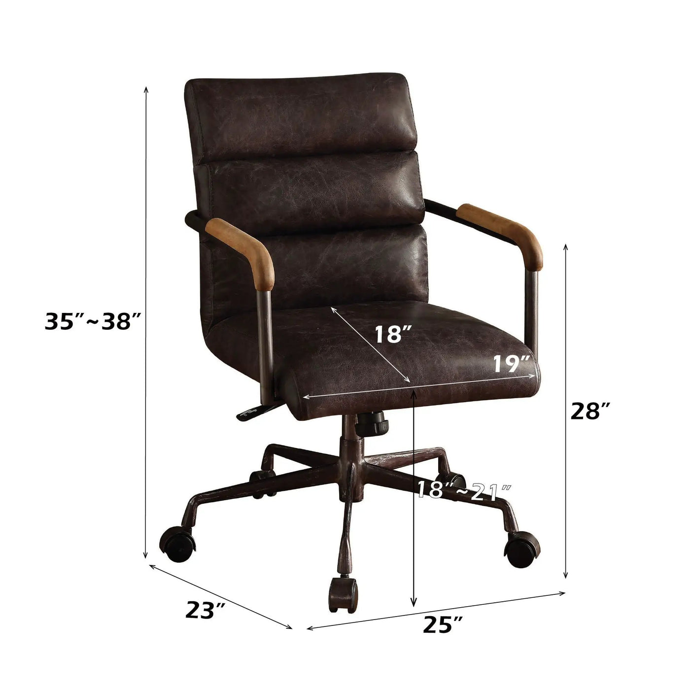 Harith - Retro Top Grain Office Chair by Unique Piece Furniture