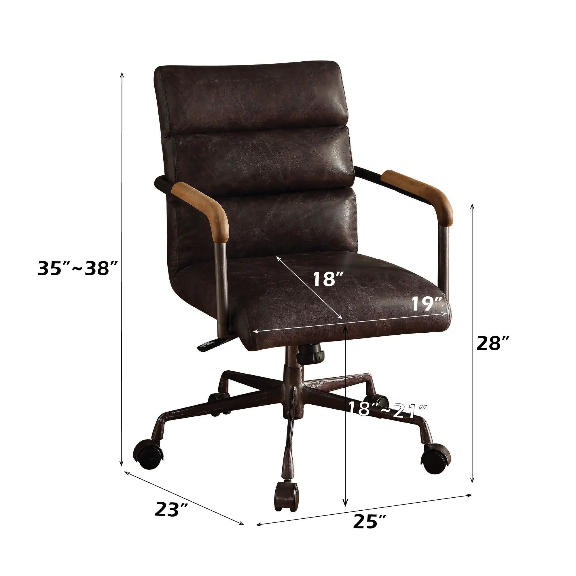 Harith - Retro Top Grain Office Chair by Unique Piece Furniture