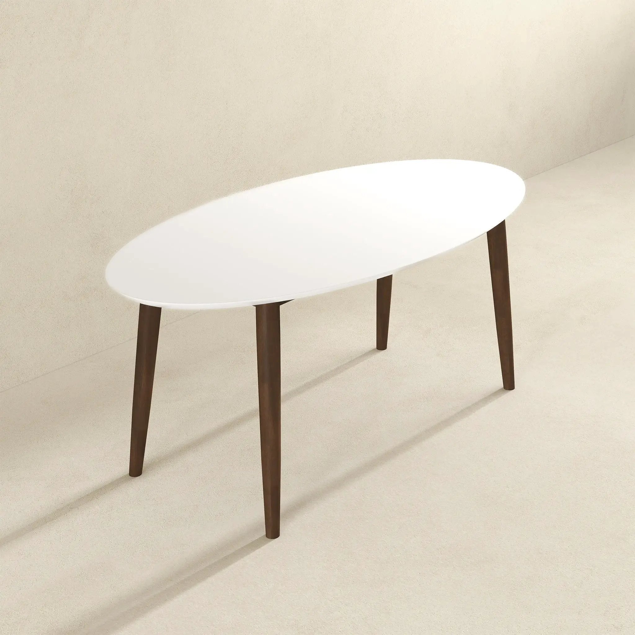 Ada - Mid-Century Modern Style Oval Dining Table by HouseOfZazla
