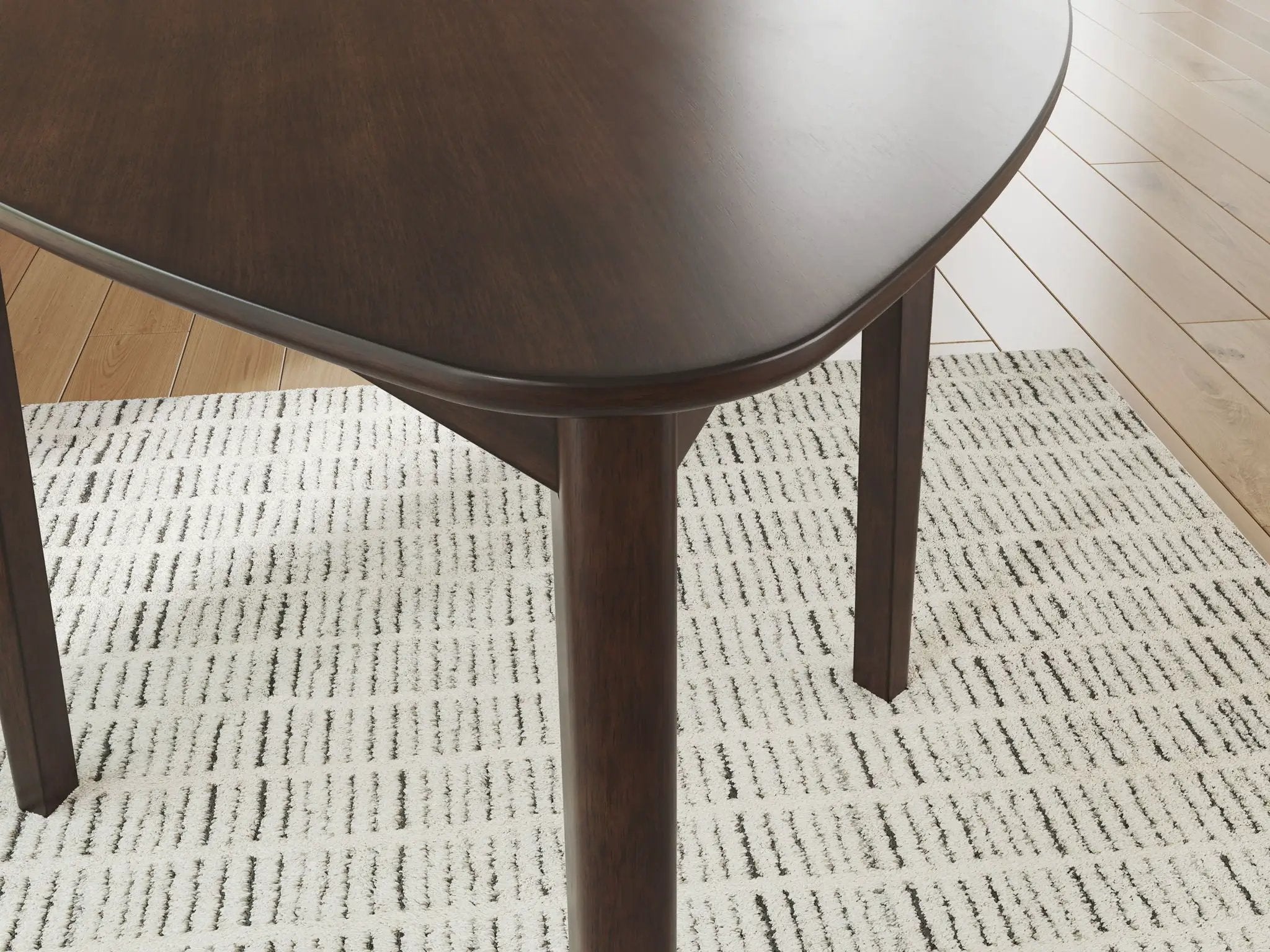 Mallenette - Triangle Dining Room Table - Merlot by Unique Piece Furniture