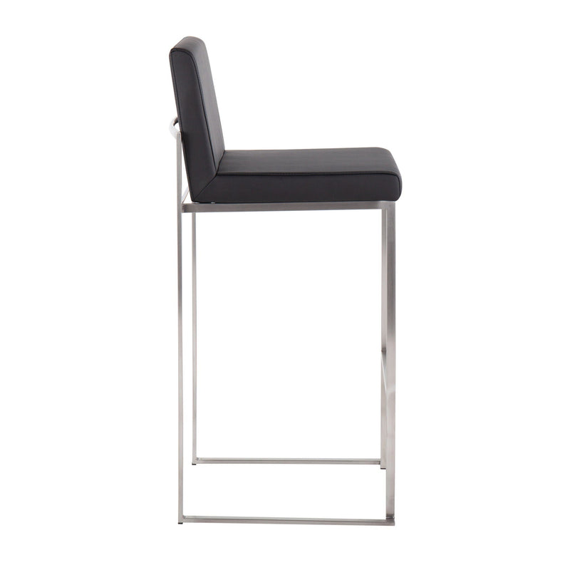 Fuji - Contemporary And Modern Elegance High Back Barstool by HouseOfZazla