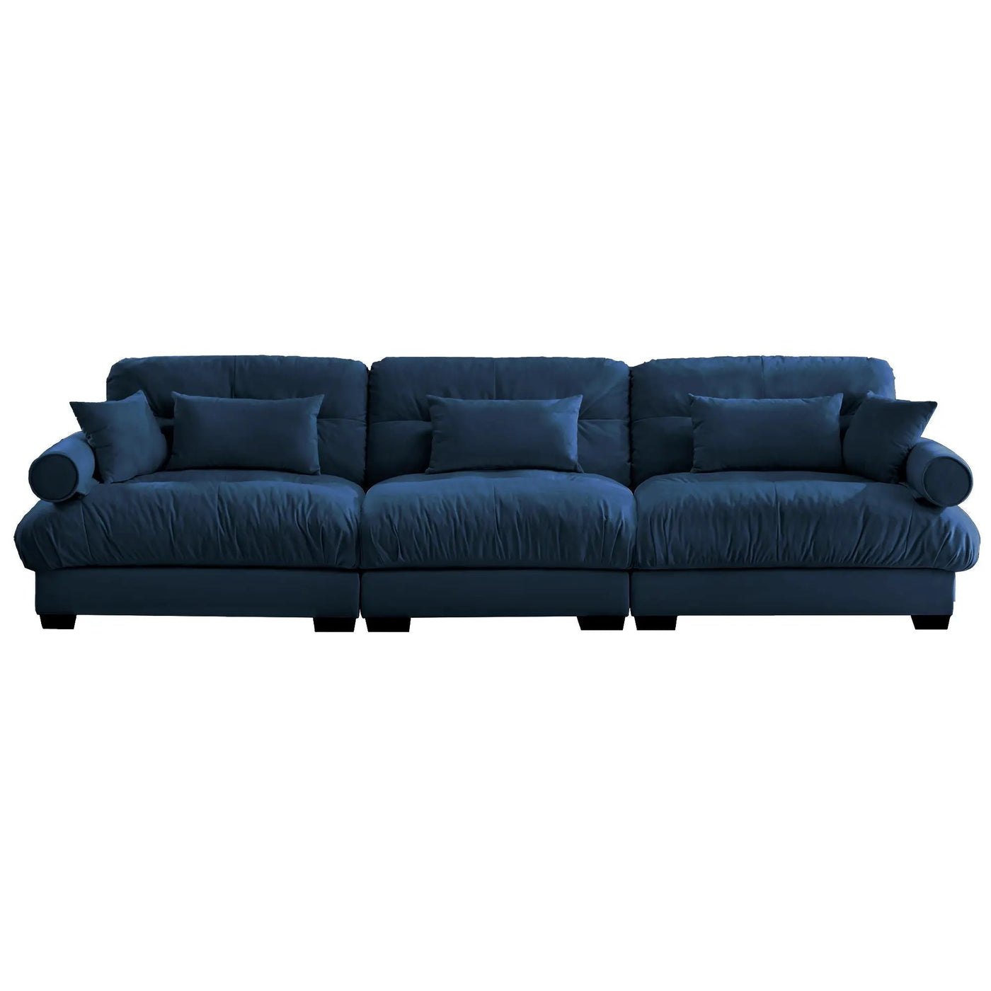 Modern Oversize Sofa With Cloud Like Comfort, Featuring Waist And Throw Pillows by Unique Piece Furniture