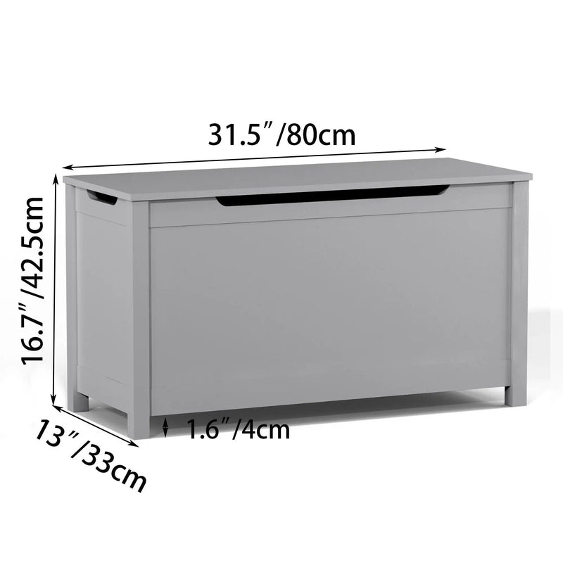 Toy Box Storage With Safety Hinged Lid by HouseOfZazla