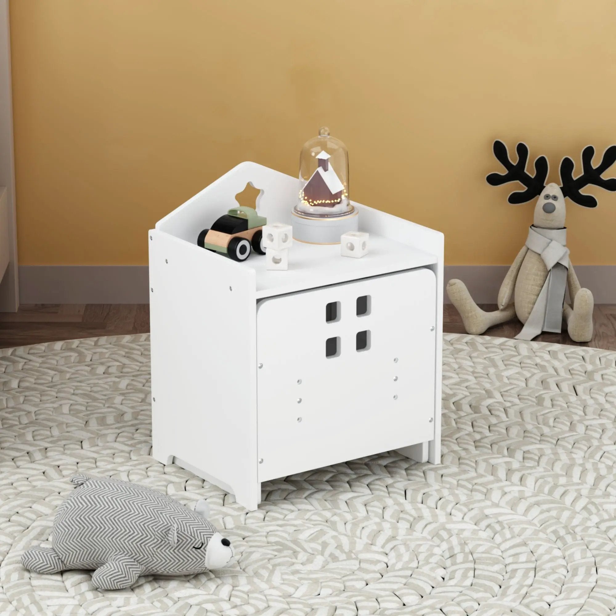 Montessori Weaning Table And Chair Set, Toddler Table With Adjustable Height - White by Unique Piece Furniture