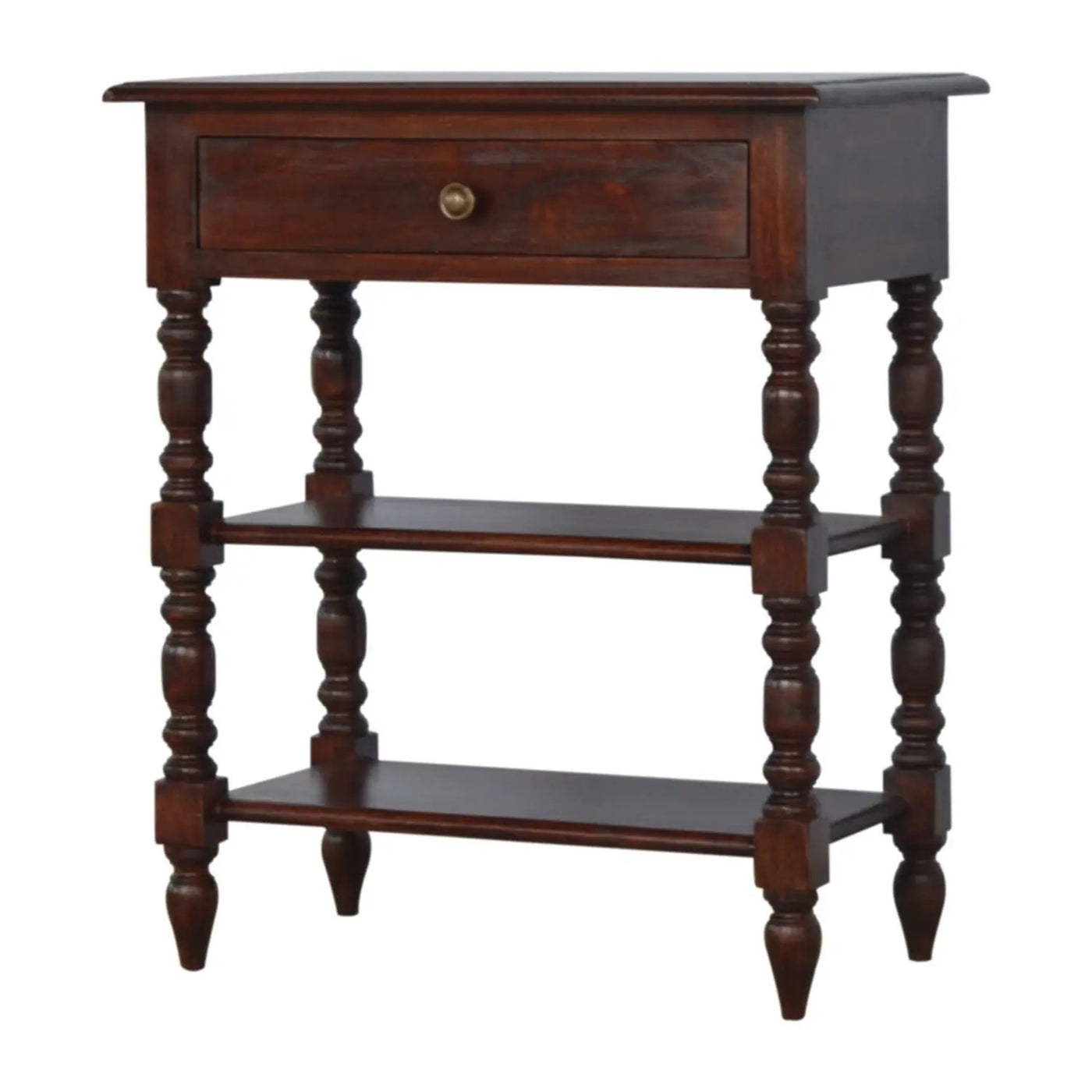 Turned Legs Side Table by Unique Piece Furniture