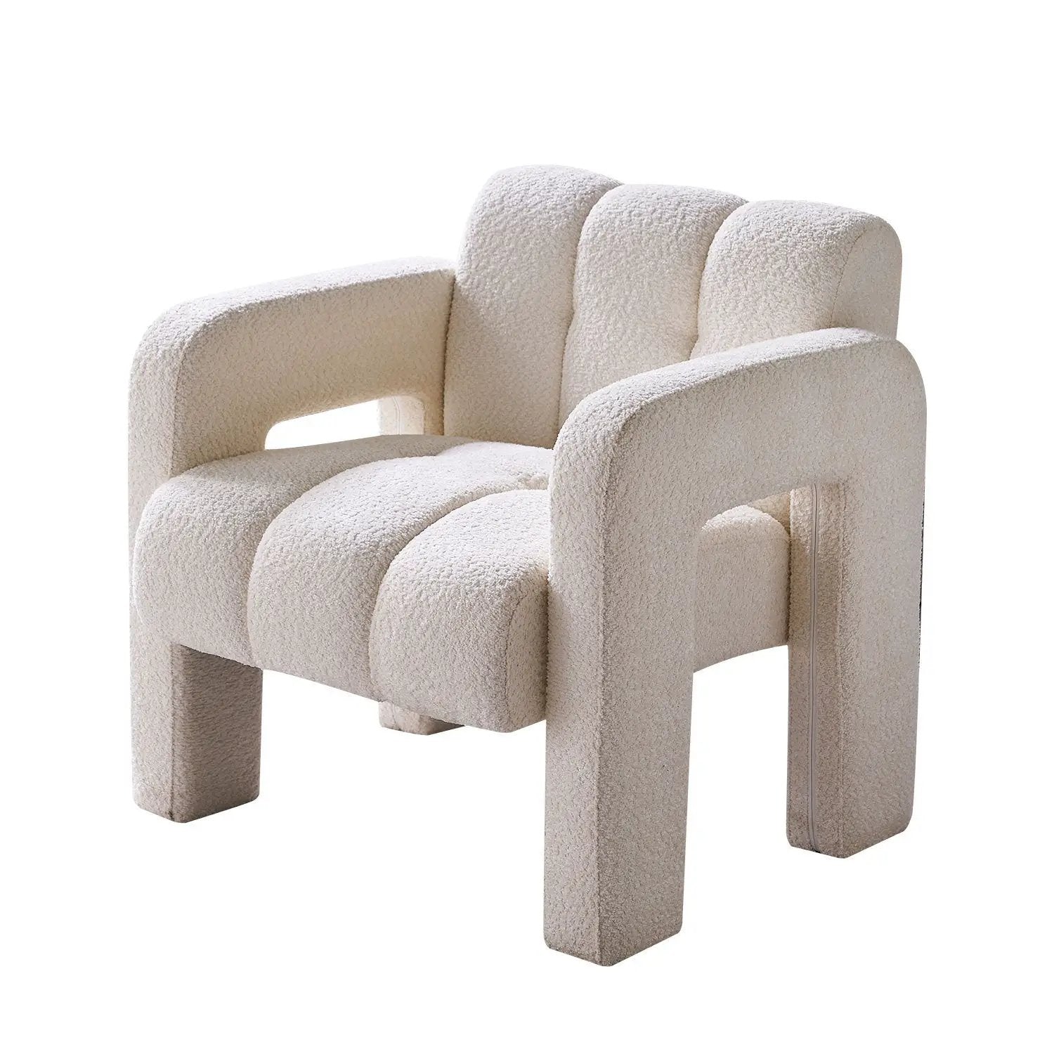 31.10" Wide Boucle Upholstered Accent Chair by BLAKHOM