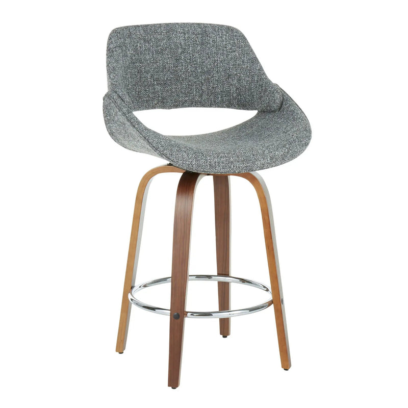 Fabrico - Mid Century Modern Counter Stool (Set of 2) by HouseOfZazla