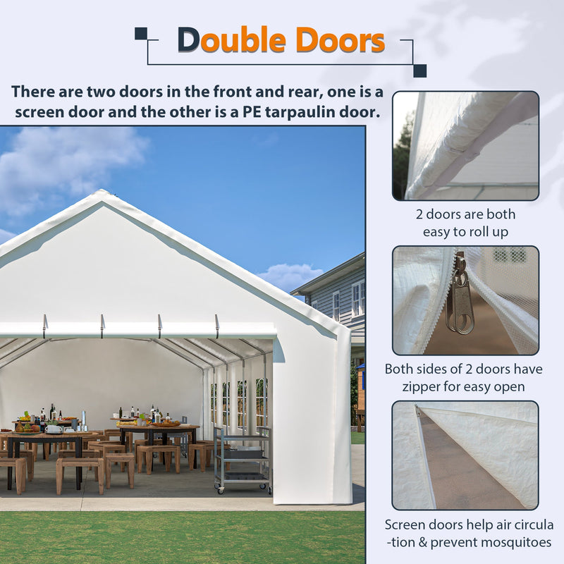20x40FT Party Tent Heavy Duty, Large Wedding Event Shelters by HouseOfZazla
