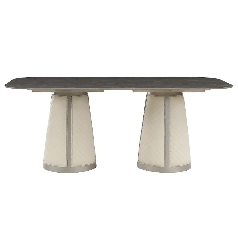 Kasa - Dining Table - Sintered Stone Top & Champagne by Unique Piece Furniture