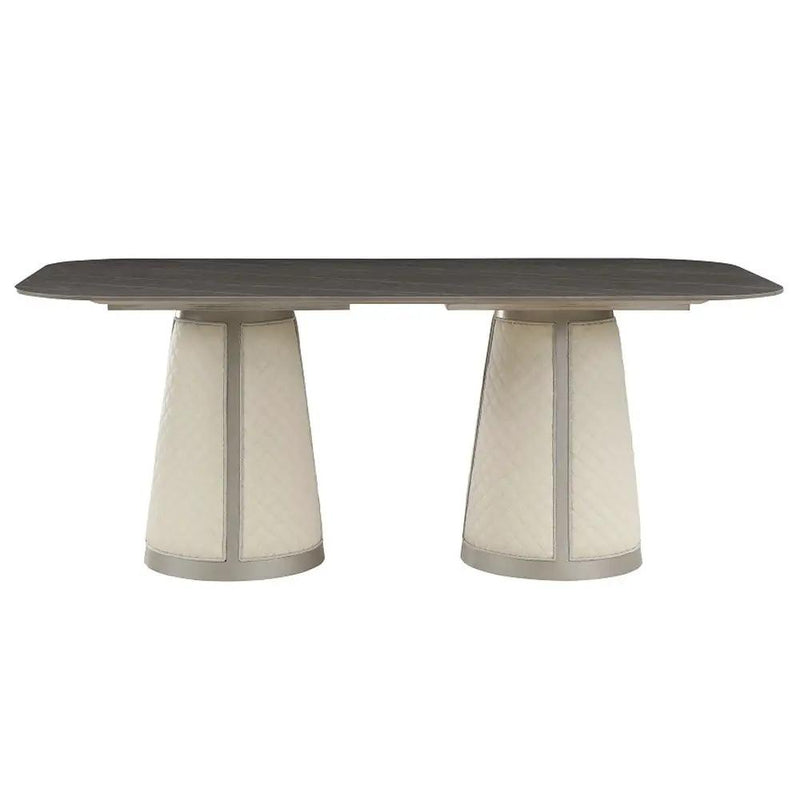 Kasa - Dining Table - Sintered Stone Top & Champagne by Unique Piece Furniture