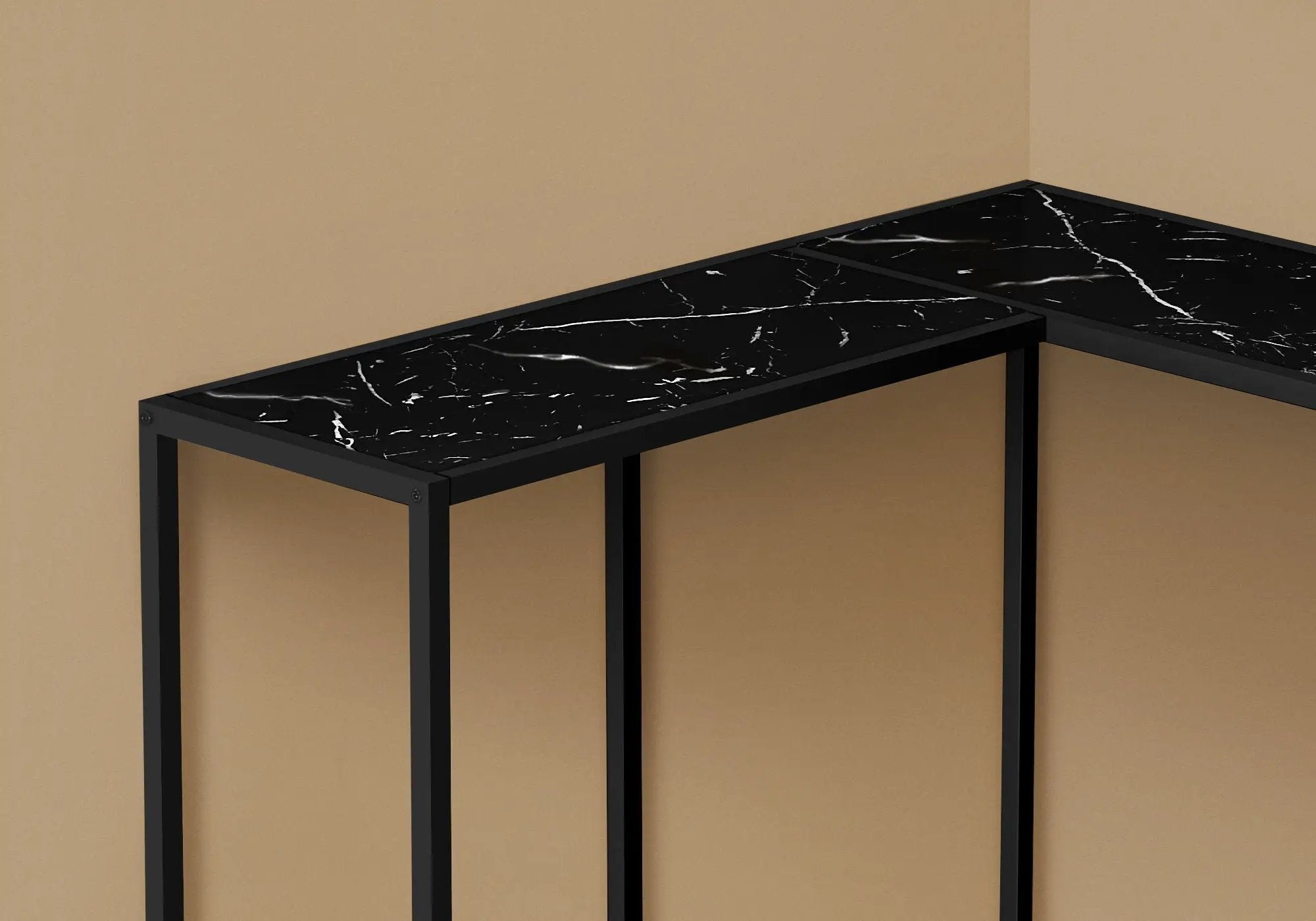 Corner Accent Console Table For Entryway, Unique L-Shaped Design by Unique Piece Furniture