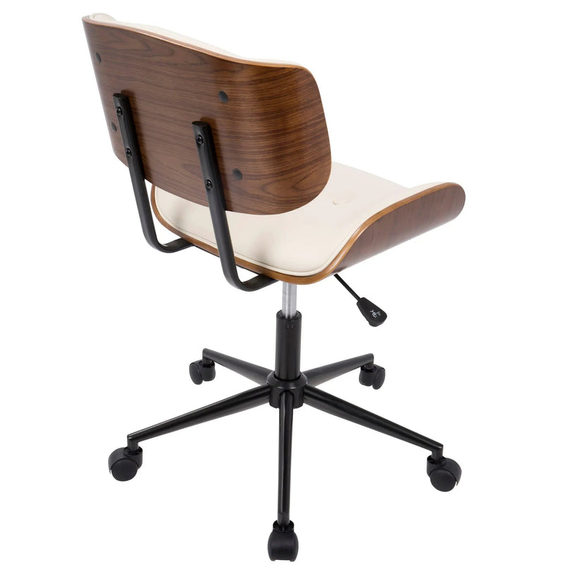 Lombardi - Mid Century Modern Adjustable Office Chair With Swivel by Unique Piece Furniture