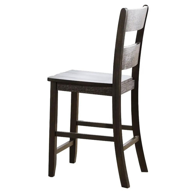 Haddie - Counter Height Chair (Set of 2) - Distressed Walnut by Unique Piece Furniture