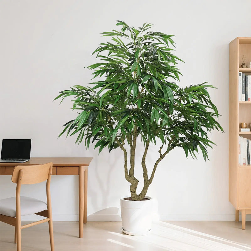 7FT Artificial Willow Tree Indoor Faux Greenery Plant by HouseOfZazla