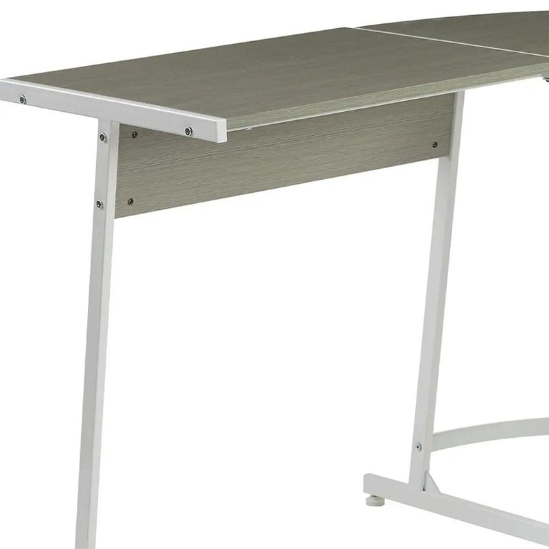 Carver - Computer Desk - Gray & White by Unique Piece Furniture