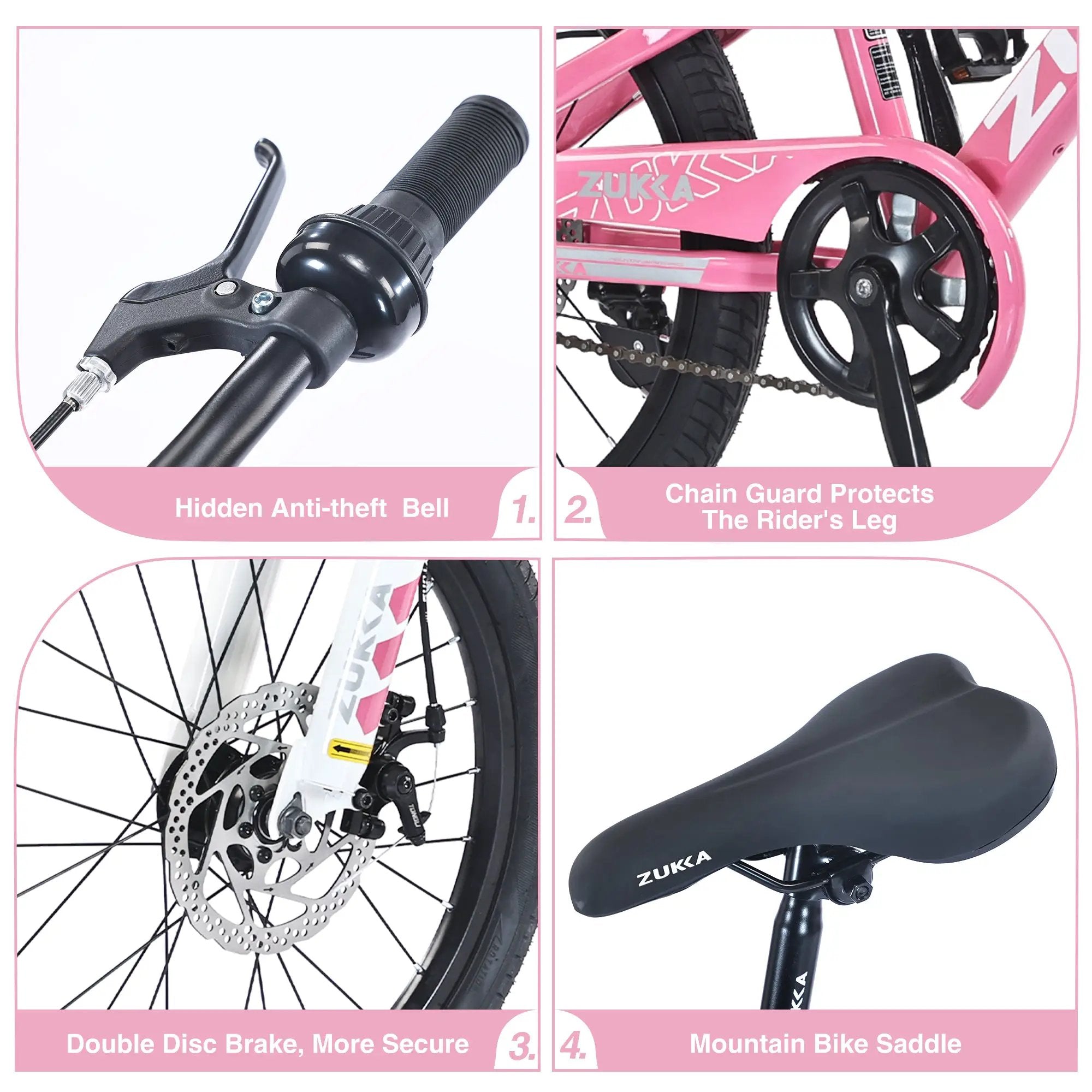 ZUKKA 20 Inch Mountain Bike for Boys and Girls (Ages 7-10) by HouseOfZazla