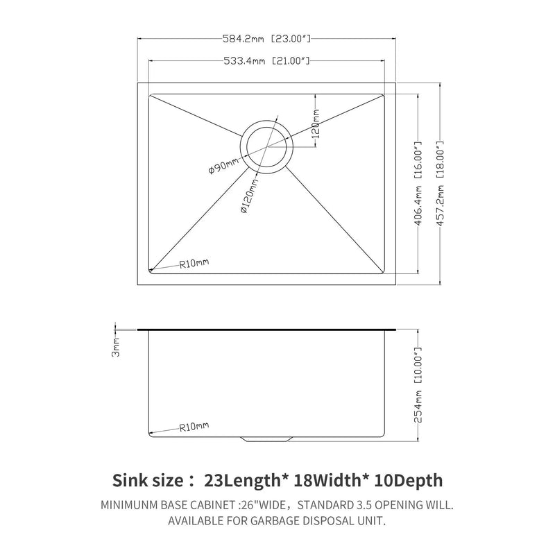 Undermount Kitchen Sink With Deep Single Bowl by HouseOfZazla