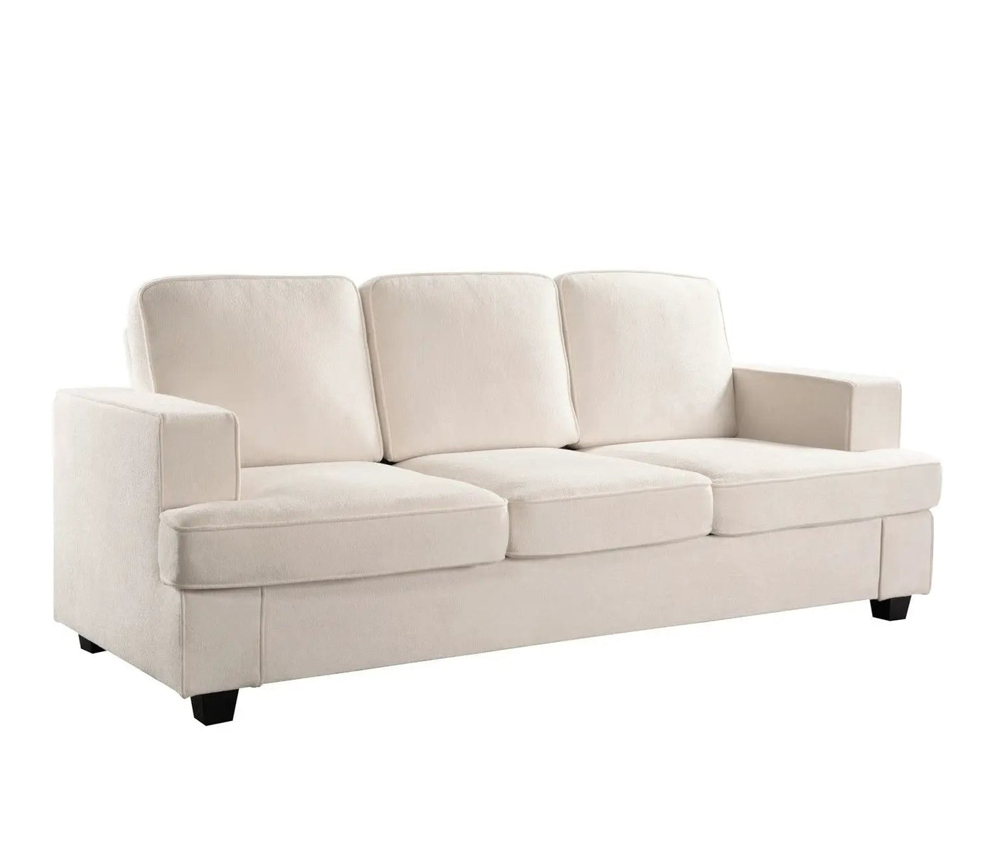 Modern Sofa, Comfortable 3 Seater Couch With Deep Seating, Loose Back Cushions, Wide Arms by Unique Piece Furniture
