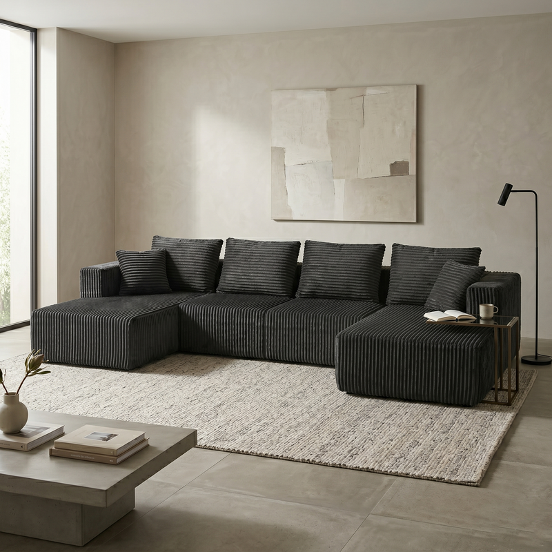 132.1 Inch Modular Sectional Sofa by HouseOfZazla