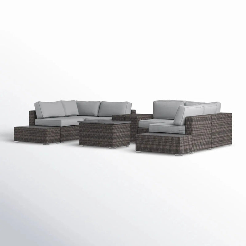 Wicker Sectional Seating Group With Cushions by HouseOfZazla