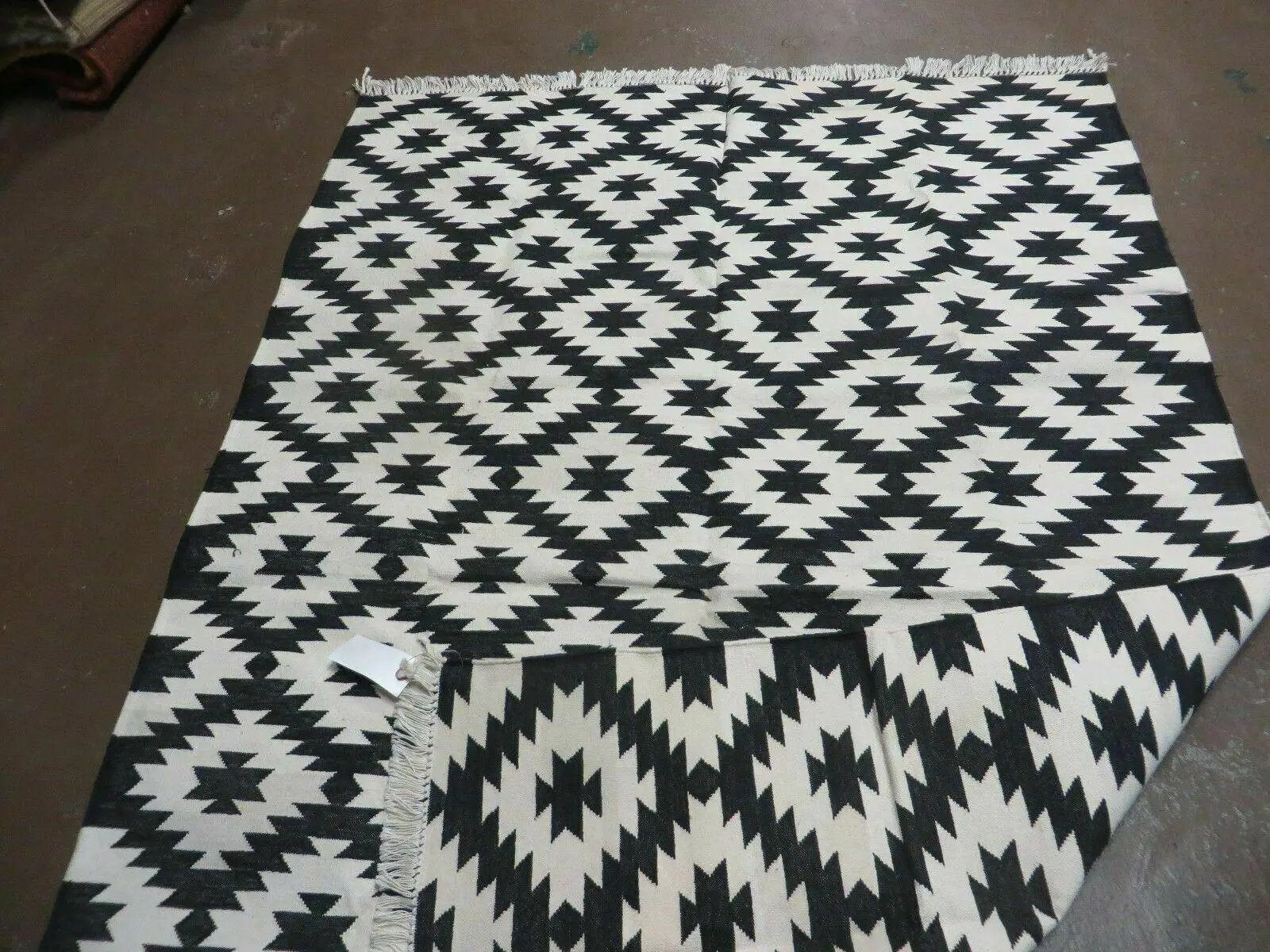 4' X 6' Hand Woven Wool Rug Contemporary Kilim Dhurrie Modern Oriental Area Rug by Jewel Rugs