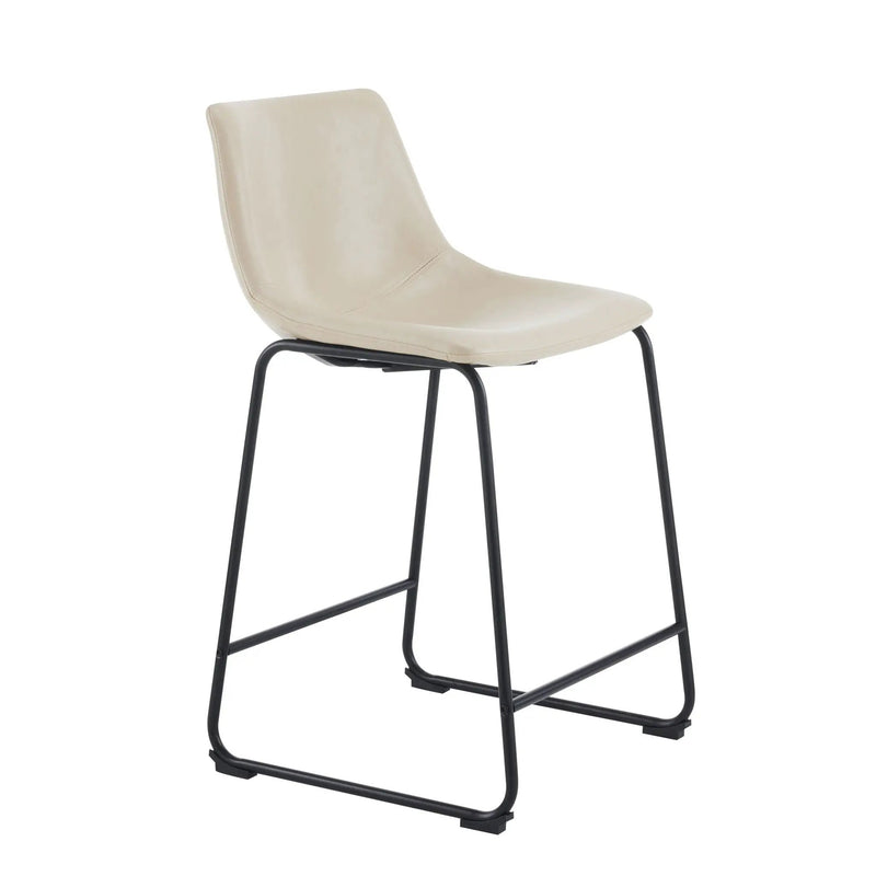 Vintage Style Armless Industrial Counter Stool Set of 2 by HouseOfZazla