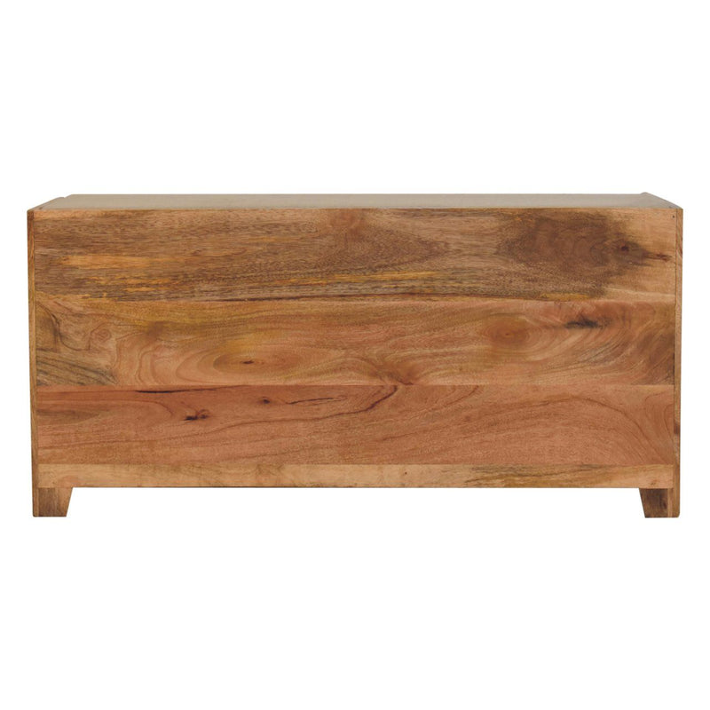 Shutter Shoe Bench, 3 Drawer - Oak by HouseOfZazla