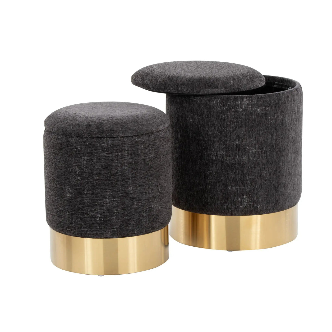 Marla - Contemporary Nesting Ottoman Set by HouseOfZazla