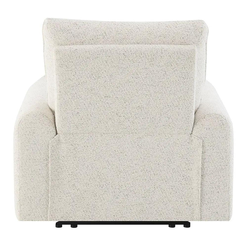 Lalisa - Power Motion Recliner With USB Port - Cream Chenille by Unique Piece Furniture