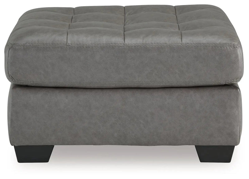 Clairette Court - Oversized Accent Ottoman - Alloy by Unique Piece Furniture