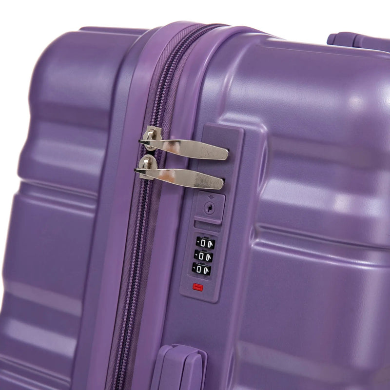 HIFINE Tourist 3-Piece ABS Spinner Wheel Luggage Set (Purple) by HouseOfZazla