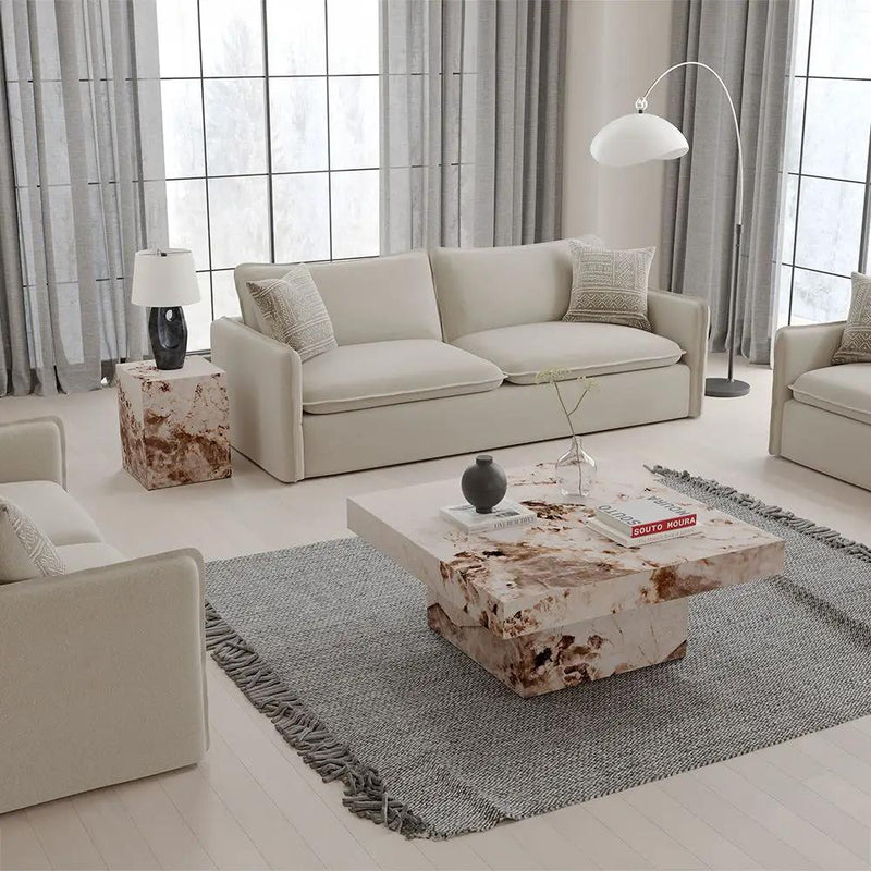 Fultan - End Table - Engineered Stone by Unique Piece Furniture