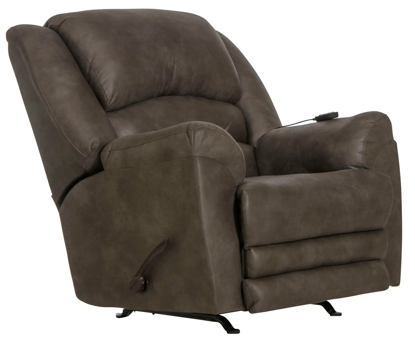 Hayden - Chaise Rocker Recliner With Heat / Massage & Oversize Xtra Comfort Footrest by Unique Piece Furniture