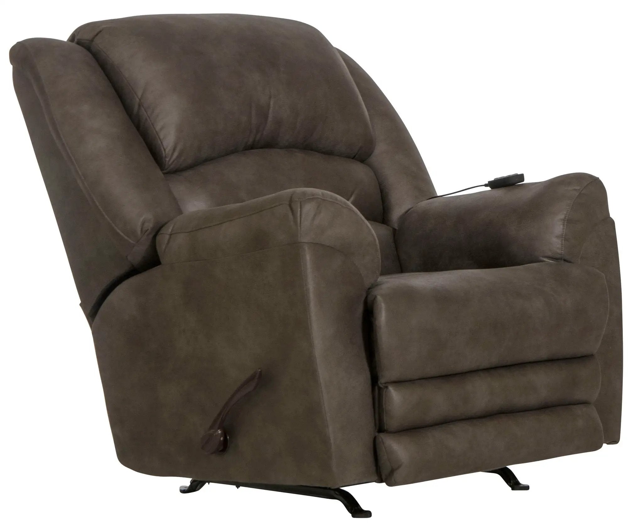 Hayden - Chaise Rocker Recliner With Heat / Massage & Oversize Xtra Comfort Footrest by Unique Piece Furniture