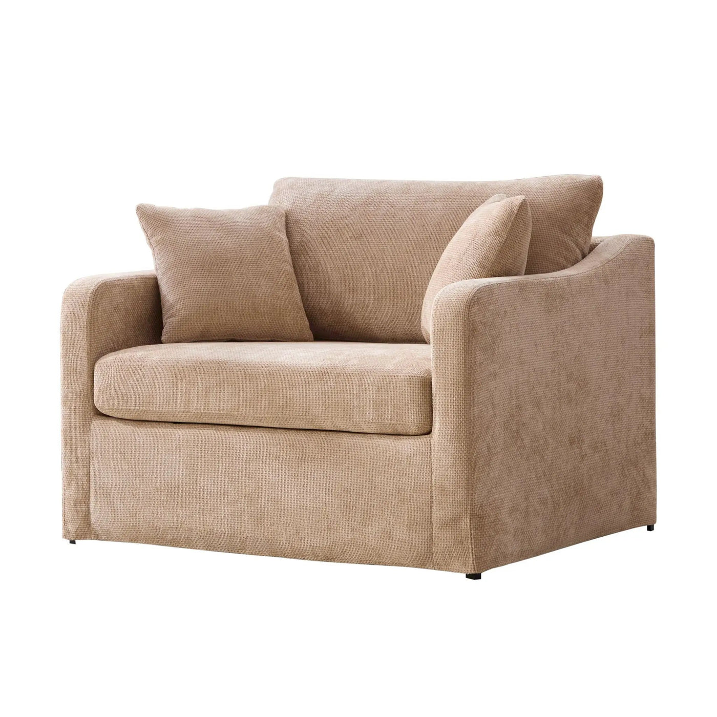 Farmhouse Accent Chair With 2 Bolster Pillows by HouseOfZazla