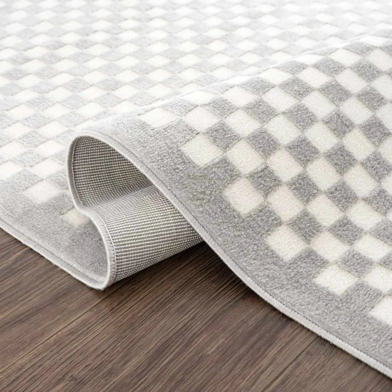 Gaiwan Cream Gray Washable Area Rug by Boutique Rugs