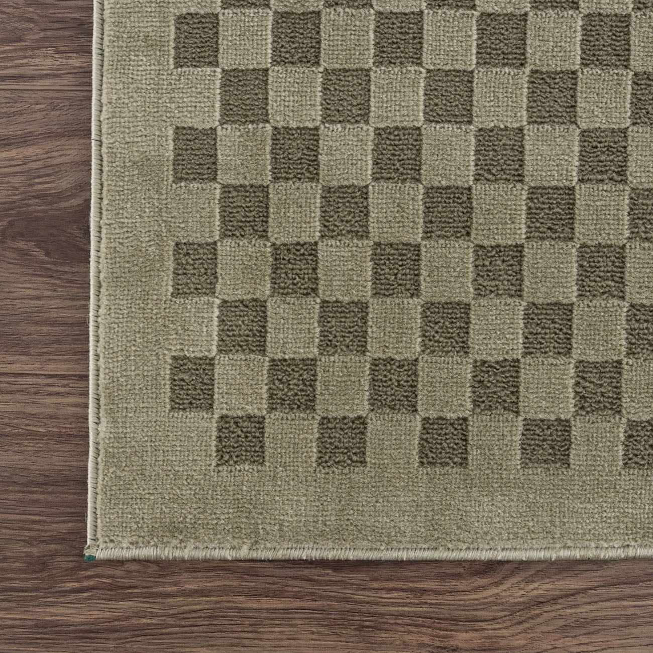 Gaiwan Olive Green Washable Area Rug by Boutique Rugs