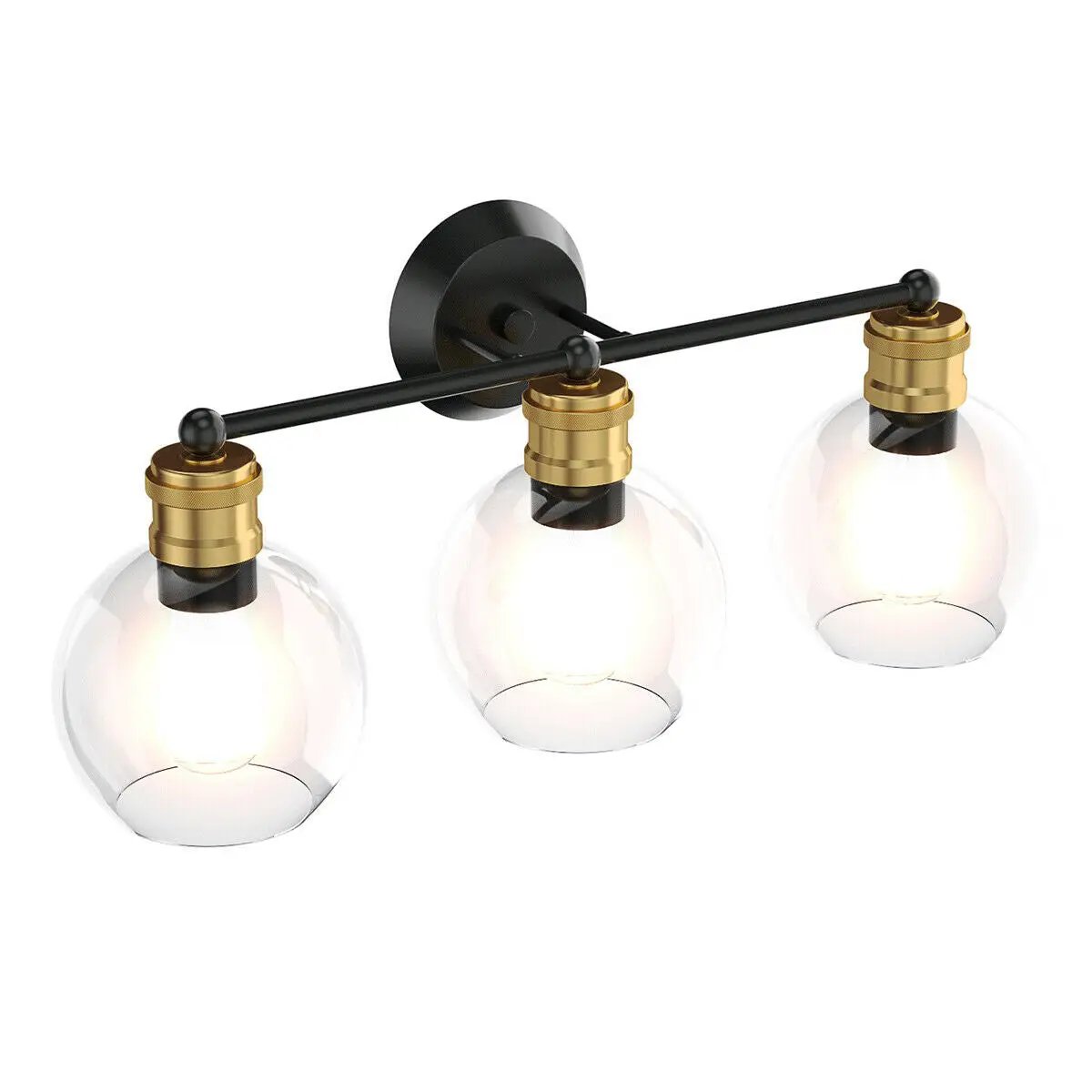 Modern 3-light Bubbled Glass Vanity Light by DirectDeals