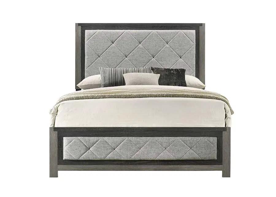 Jehoram Queen Bed Gray by HouseOfZazla