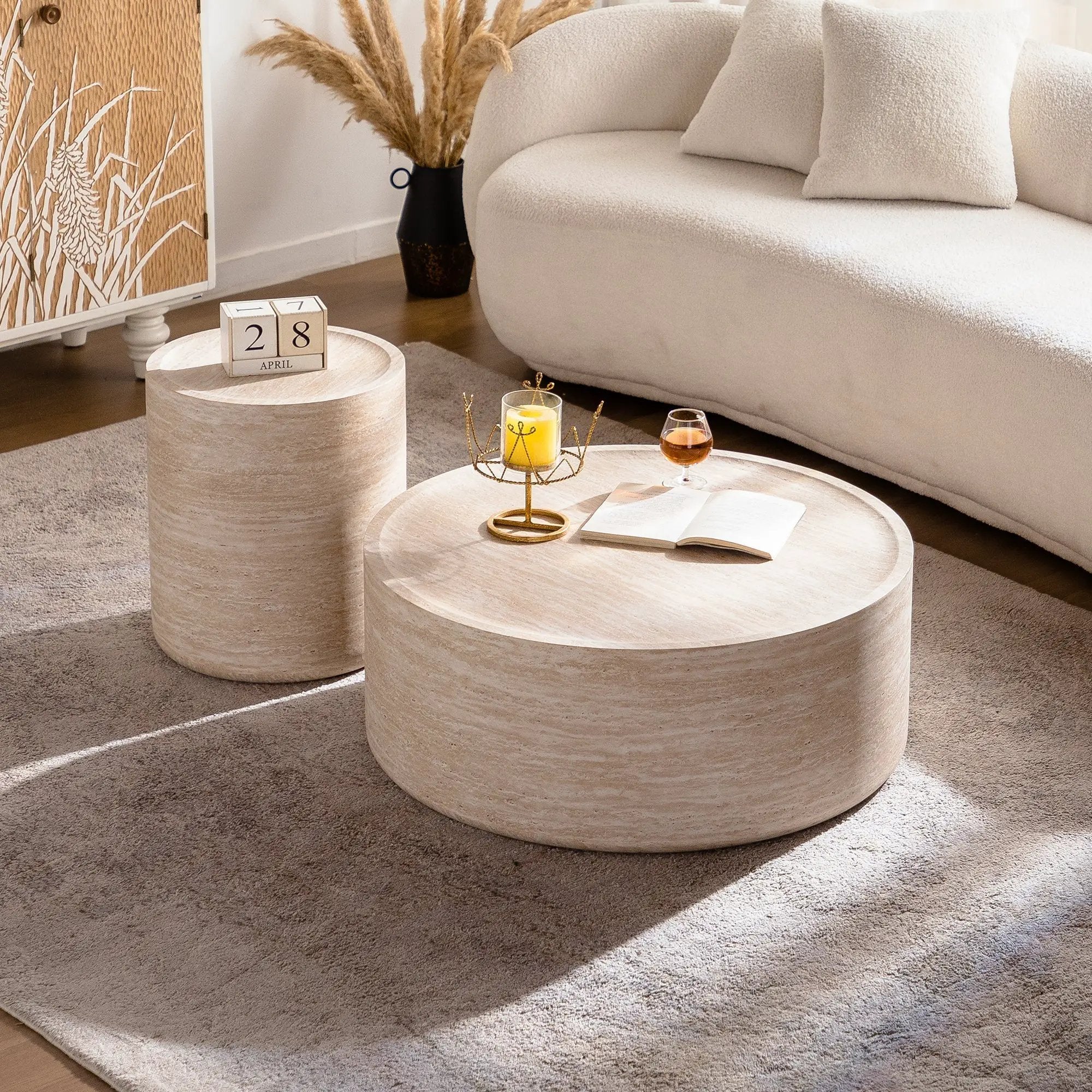 31.5'' Round Coffee Table with Mars Pattern by HouseOfZazla