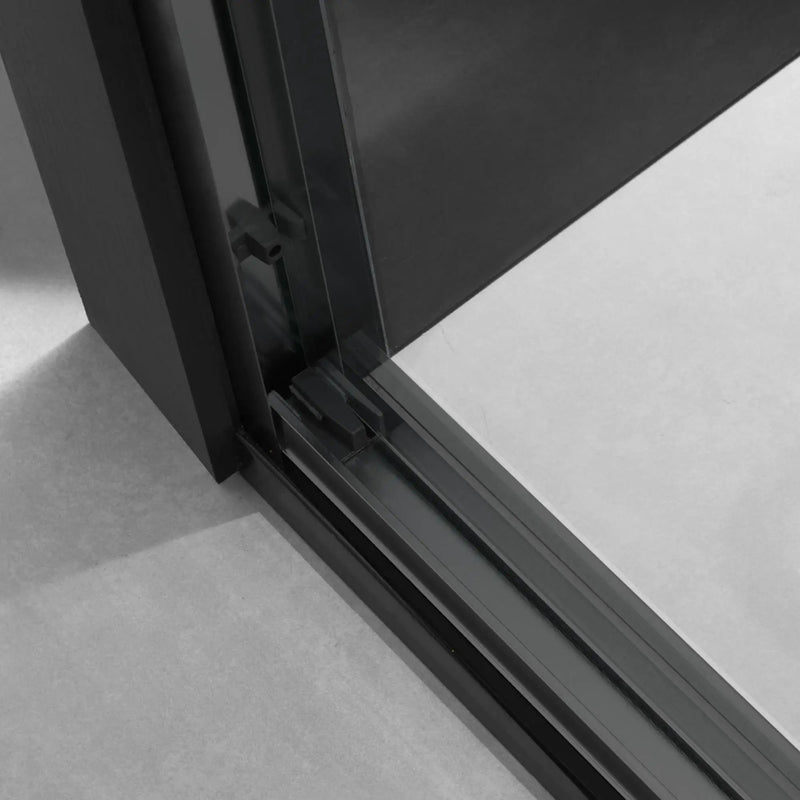 60" W x 74" H Door Sliding Frameless Shower Door with 6mm Tempered Glass LYM-02 Mat by HouseOfZazla
