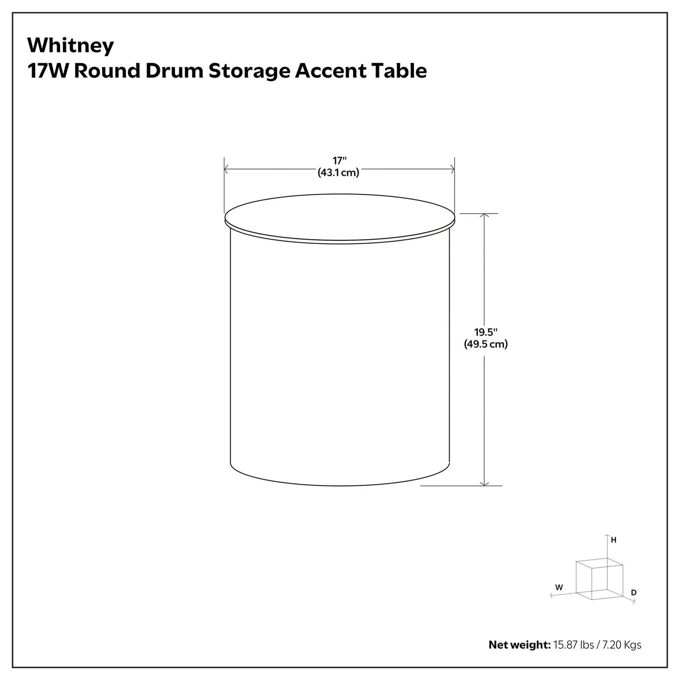 Whitney - Handcrafted Metal Storage Table by Unique Piece Furniture