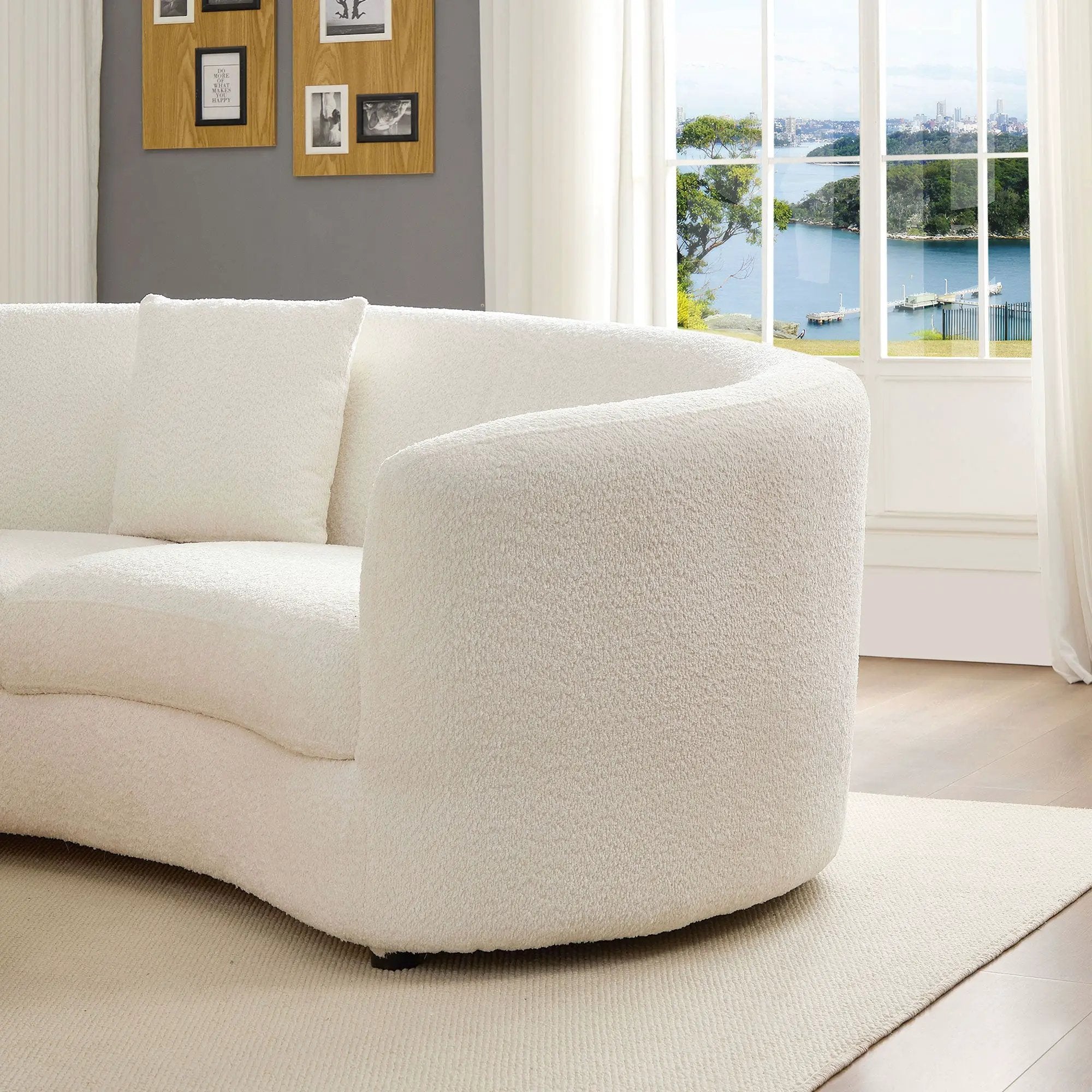Classic Curved Tight Back Sofa by HouseOfZazla