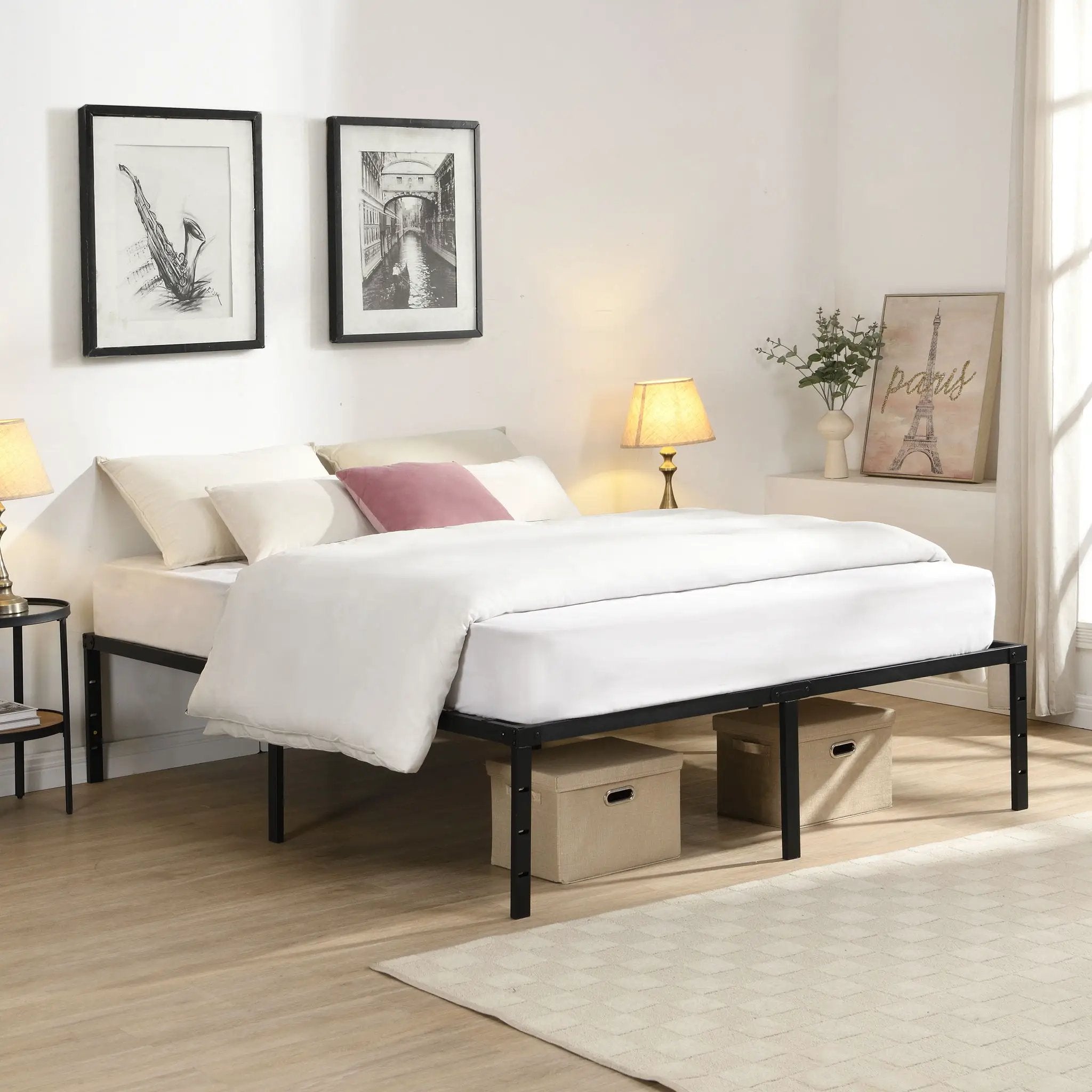 Queen Size With Quiet Support - Black by Unique Piece Furniture