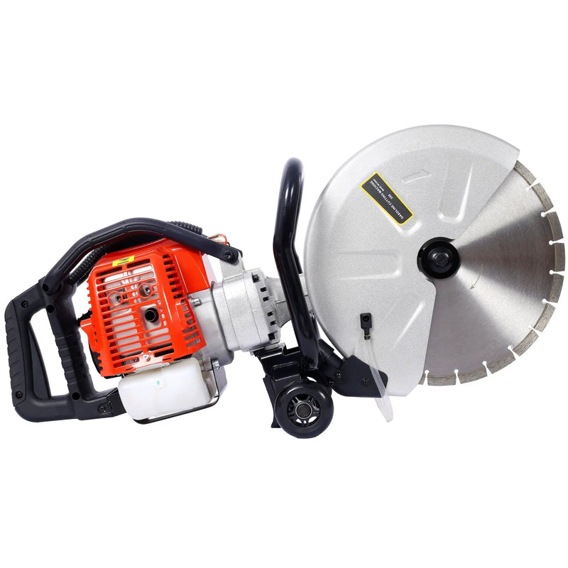 Industrial 52Cc 2 Stroke Gas Powered Concrete Cut Off Saw With Blade Steel - Red by HouseOfZazla